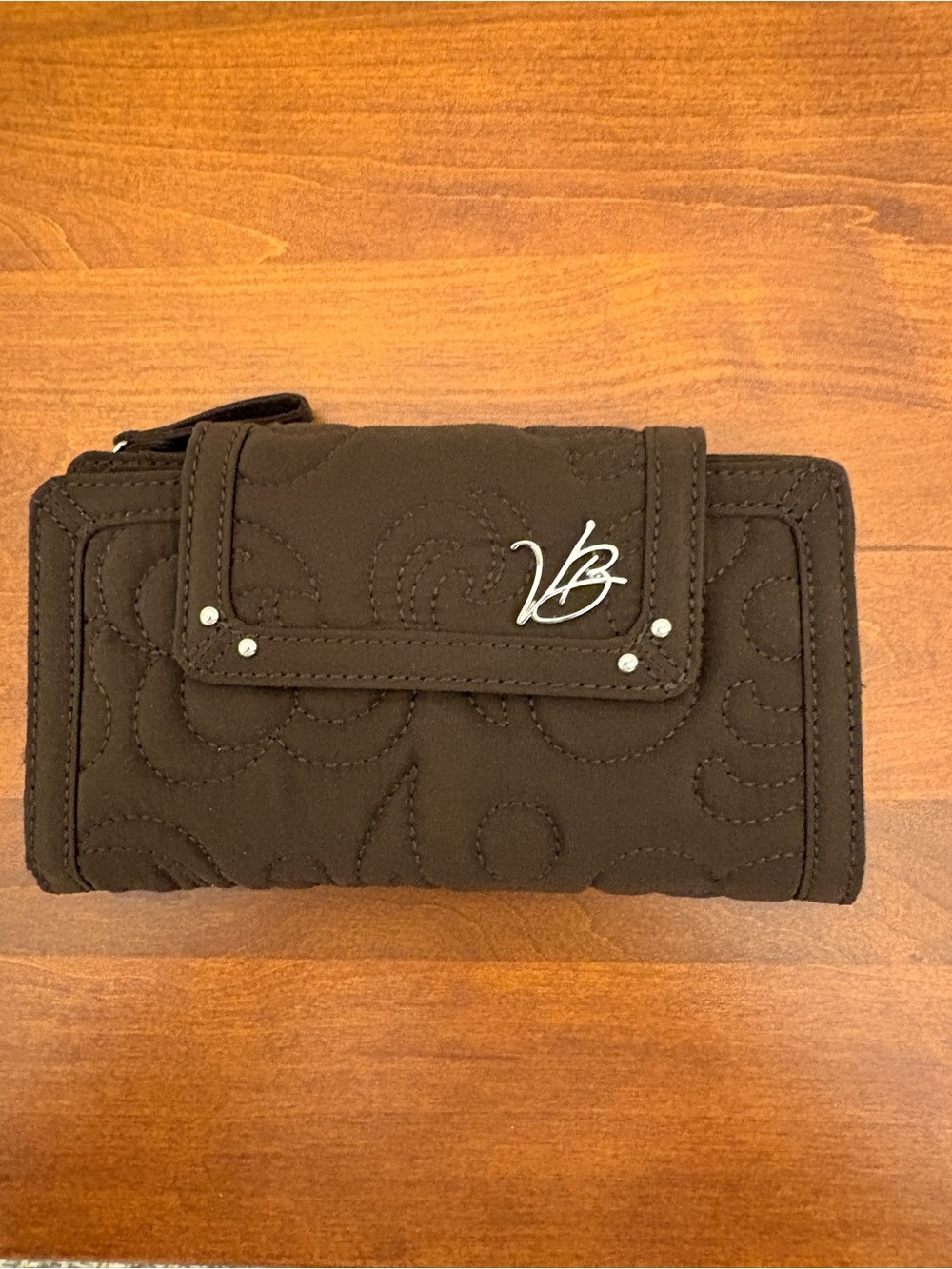 Vera  Bradley Large Quilted Brown Wallet